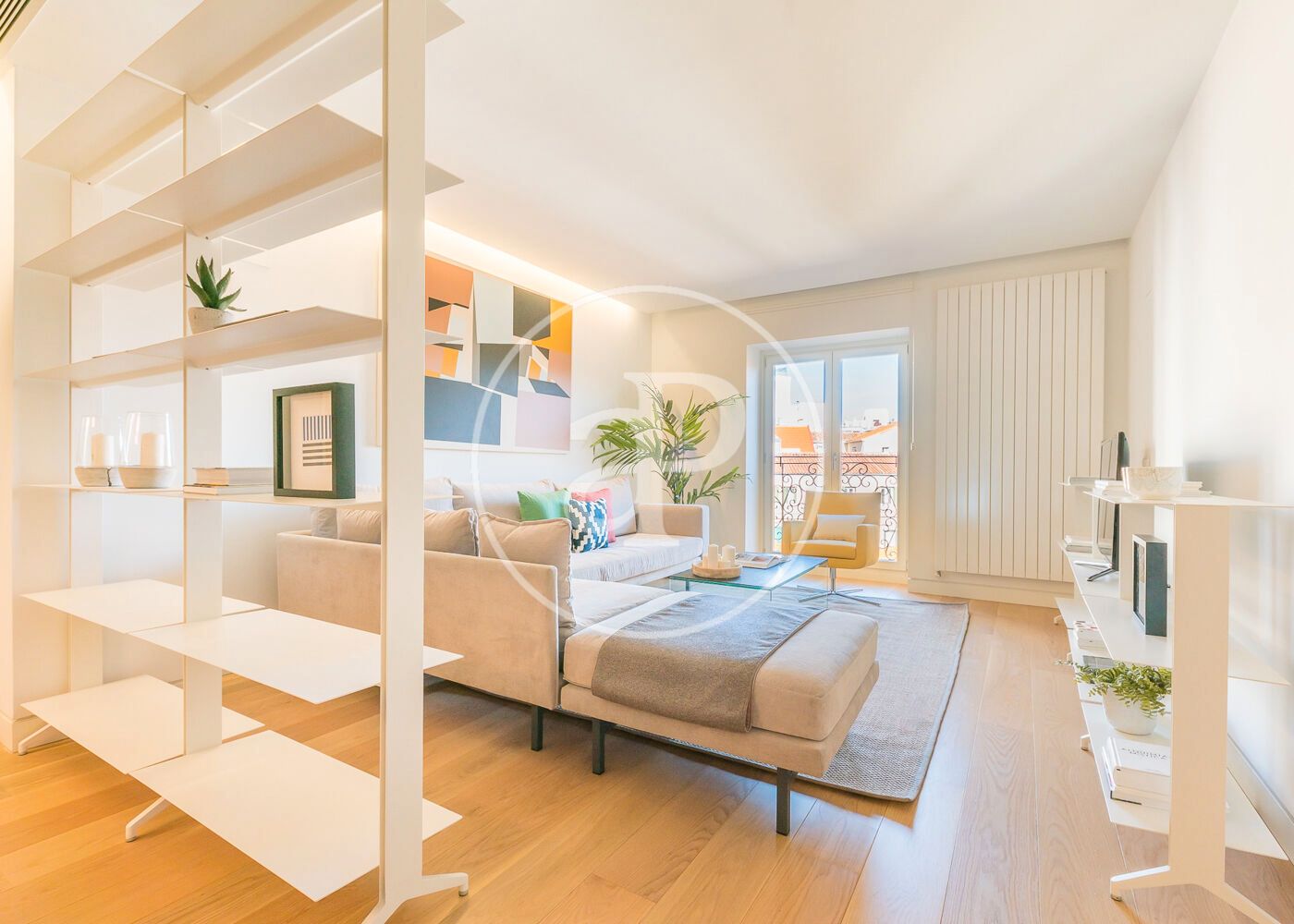 Sala d'estar de Pis de lloguer en  Madrid Capital amb Aire condicionat, Calefacció i Traster