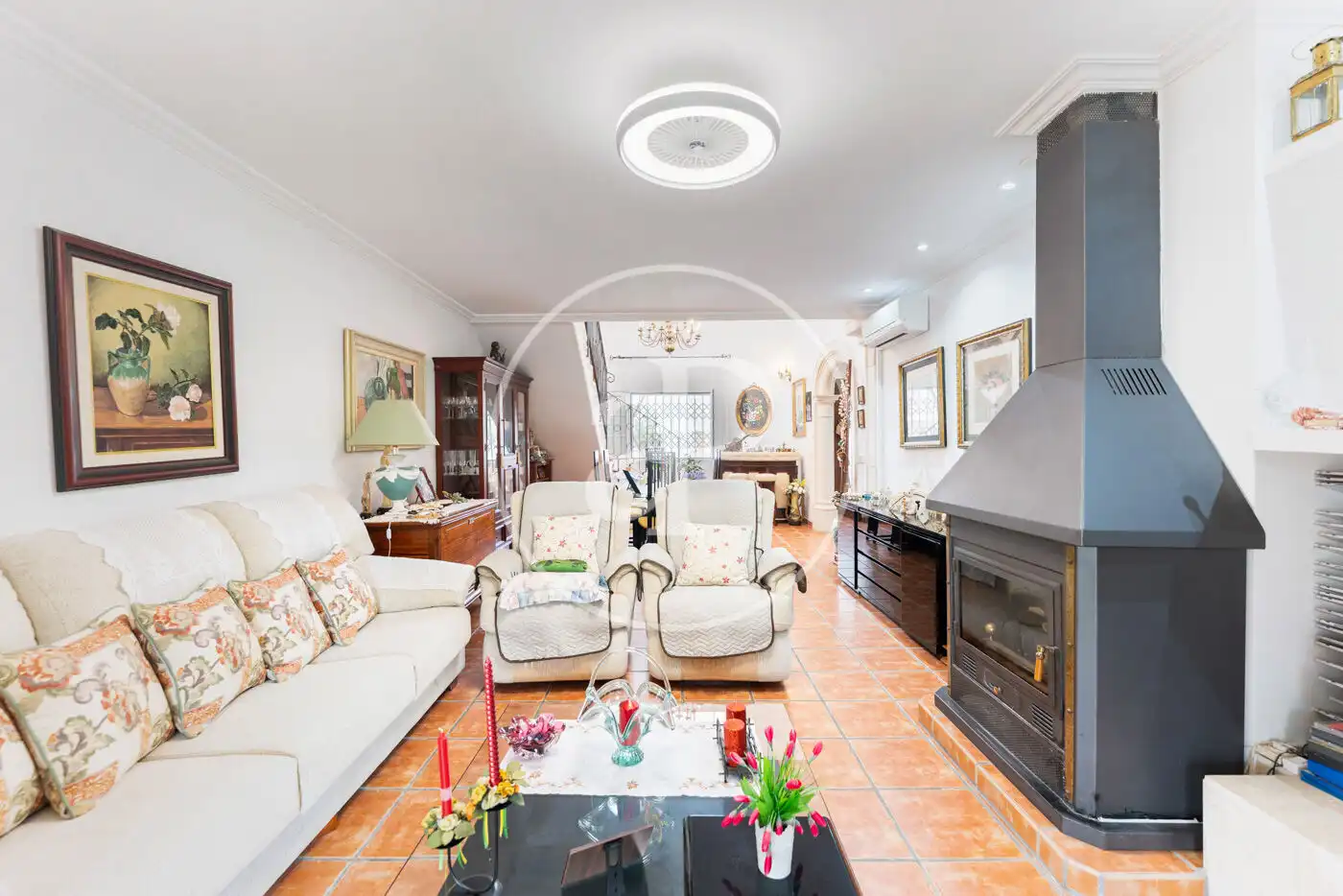 Living room of Houses for sale in  Palma de Mallorca  with Air Conditioner, Heating and Private garden
