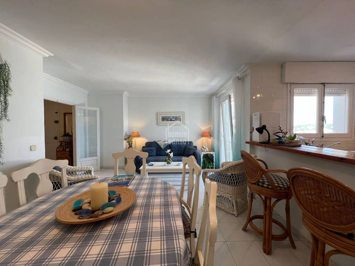 Living room of Apartment for sale in Es Castell  with Terrace and Furnished