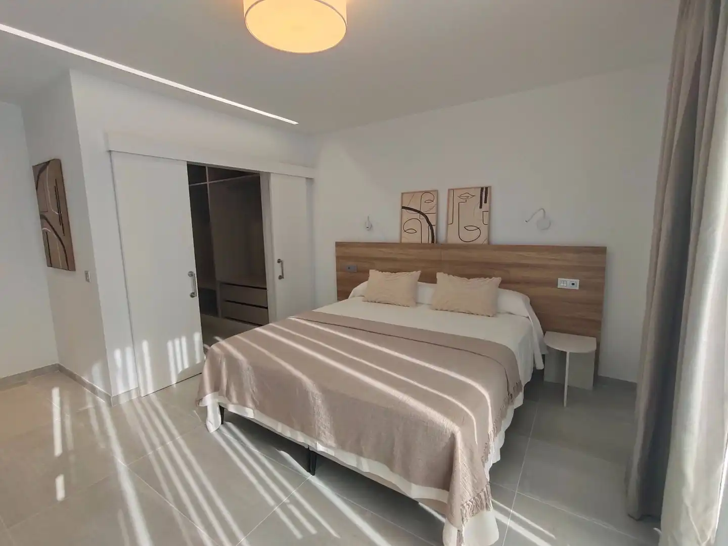 Schlafzimmer von Dachboden zur Miete in Las Palmas de Gran Canaria mit Klimaanlage, Terrasse und Möbliert