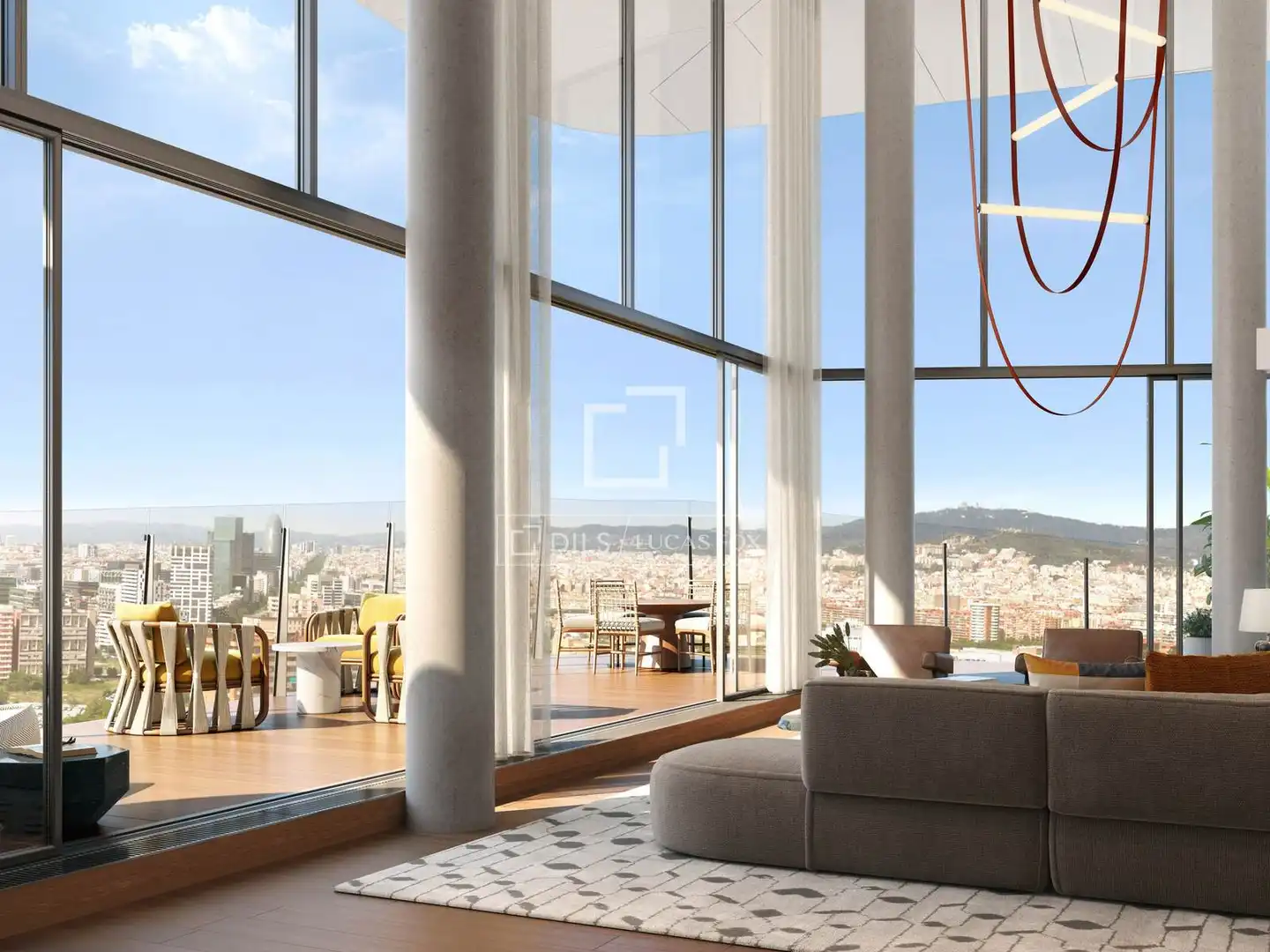 Sala de estar de Piso en venta en Barcelona con Aire acondicionado, Calefacción y Terraza