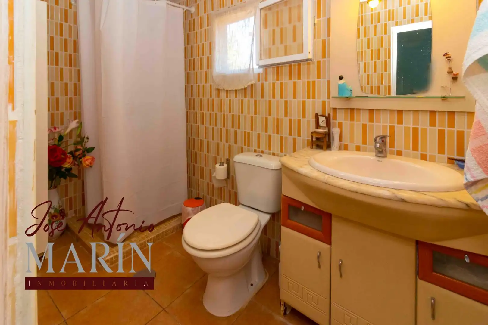 Baño de Casa o chalet en venta en Badajoz con Aire acondicionado, Jardín privado y Piscina