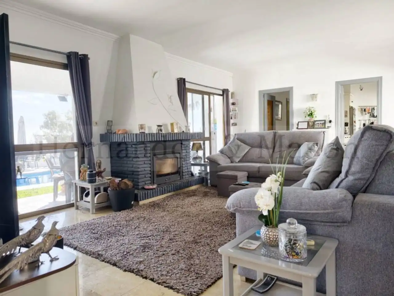 Living room of Houses for sale in Benalmádena  with Air Conditioner, Terrace and Swimming Pool