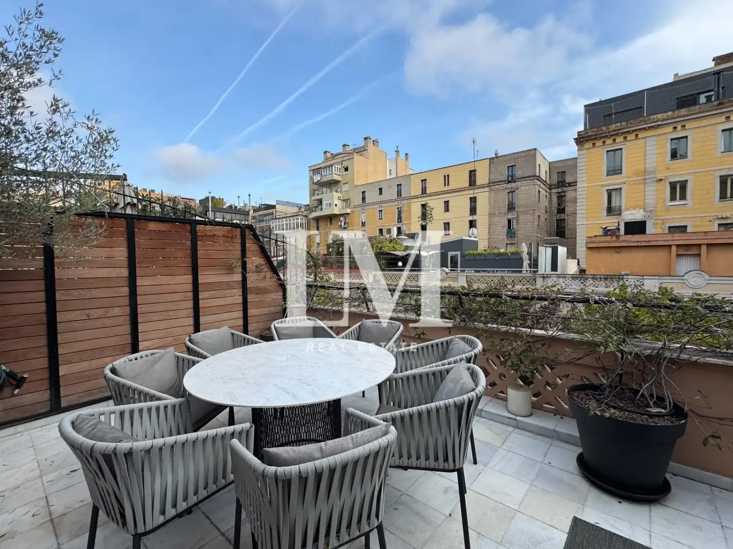 Terraza de Casa adosada de alquiler en Barcelona con Aire acondicionado, Jardín privado y Terraza