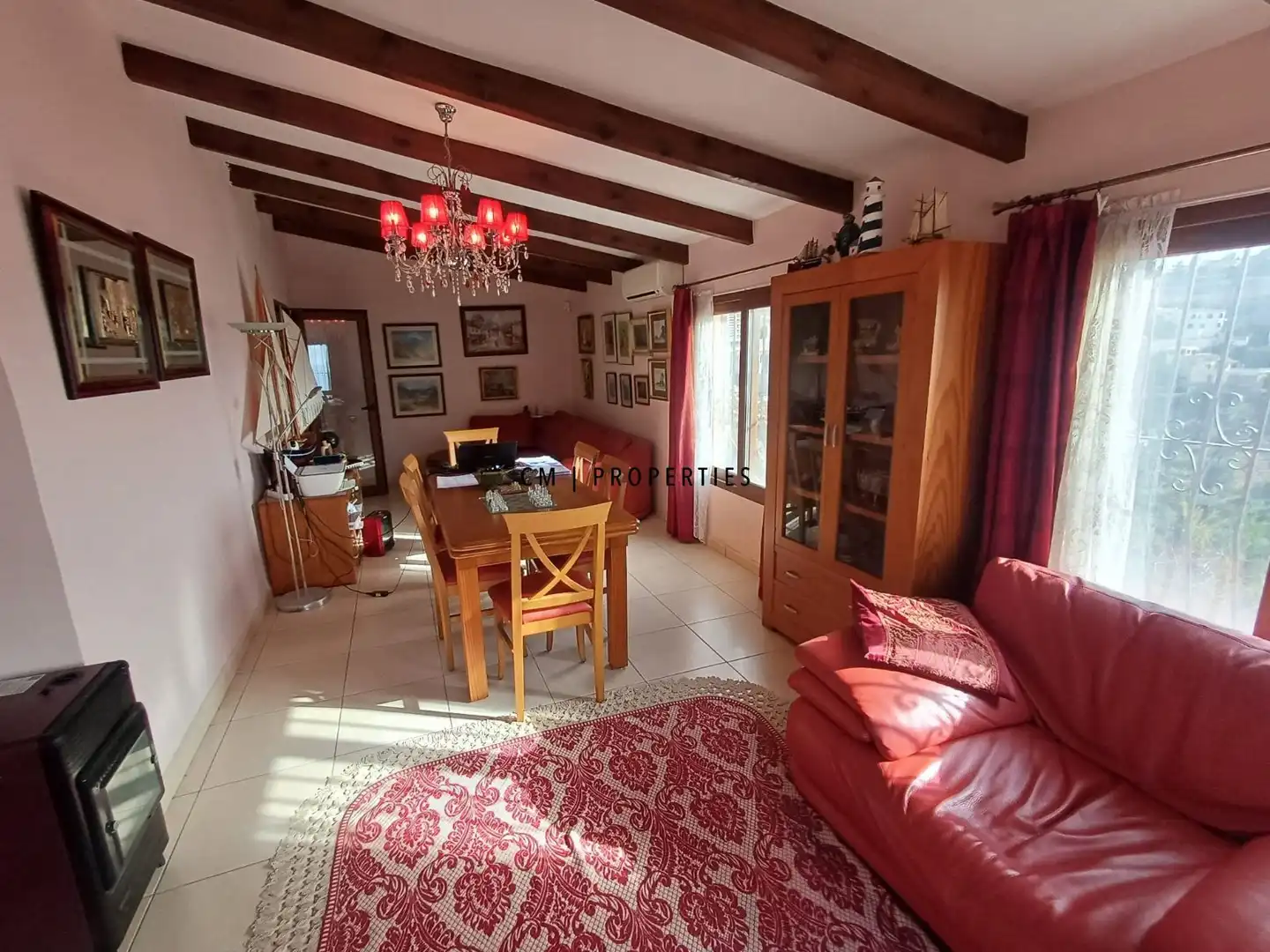 Wohnzimmer von Wohnung zum Verkauf in Benitachell / El Poble Nou de Benitatxell mit Klimaanlage, Terrasse und Schwimmbad