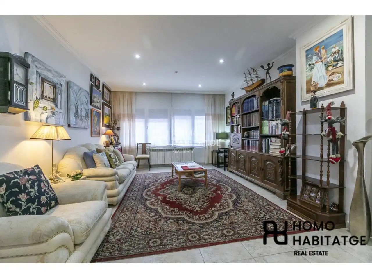 Sala d'estar de Casa o xalet en venda en Sabadell amb Aire condicionat, Calefacció i Terrassa