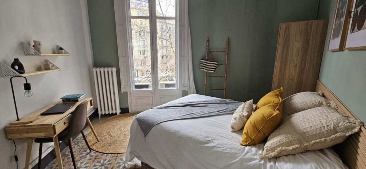 Bedroom of Apartment to share in  Barcelona Capital  with Heating, Furnished and Oven