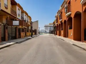 Vista exterior de Casa adosada en venta en Vegas del Genil con Aire acondicionado, Calefacción y Jardín privado