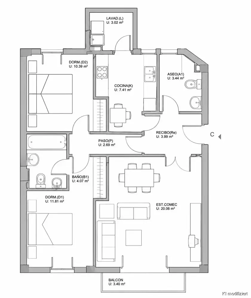 Flat for sale in Llucmajor  with Air Conditioner, Terrace and Balcony