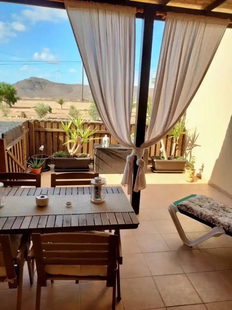 Terraza de Finca rústica en venta en Tuineje con Jardín privado, Parquet y Amueblado