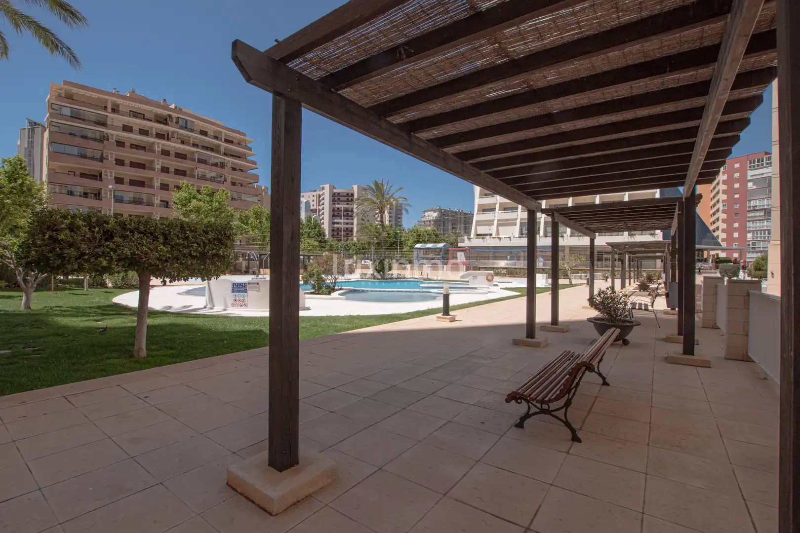 Terrace of Flat for sale in Calpe / Calp  with Air Conditioner, Private garden and Terrace