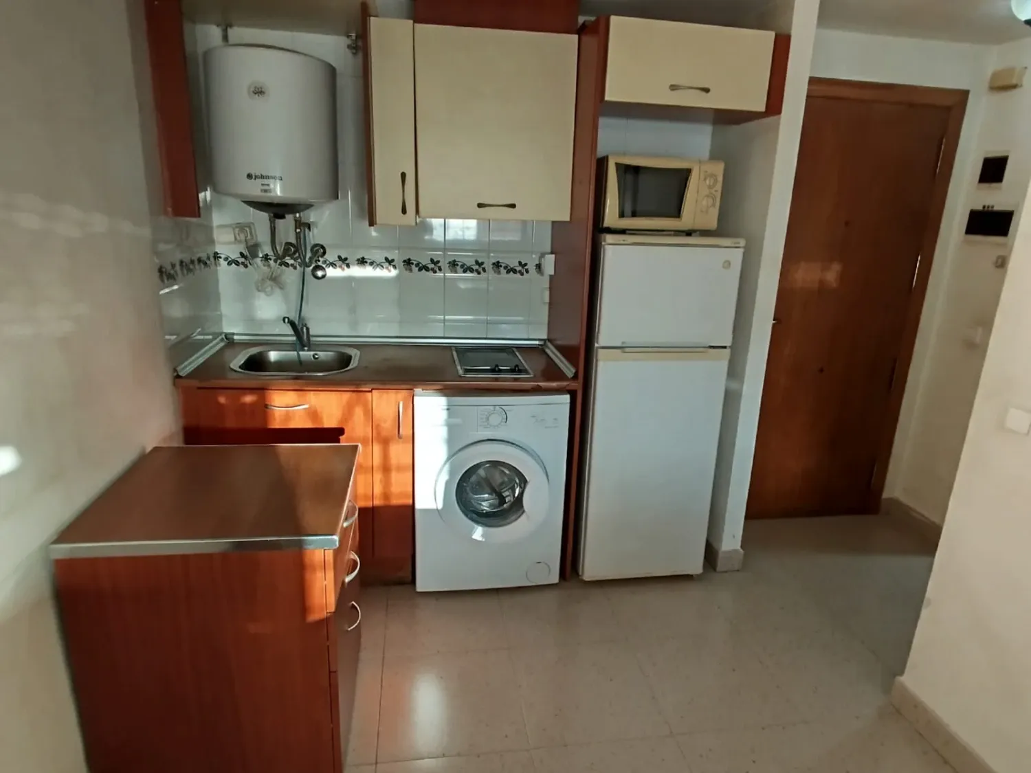 Kitchen of Apartment to rent in  Murcia Capital  with Air Conditioner, Furnished and Washing machine