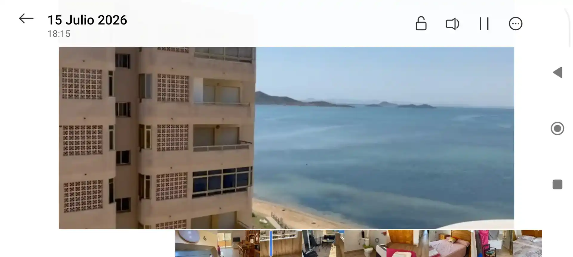 Habitación de Piso de alquiler en La Manga del Mar Menor con Jardín privado, Piscina y Amueblado