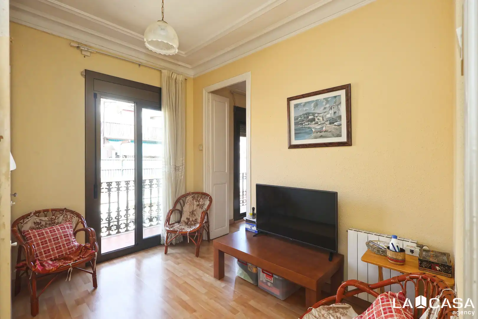 Sala d'estar de Pis en venda en Barcelona amb Calefacció i Balcó