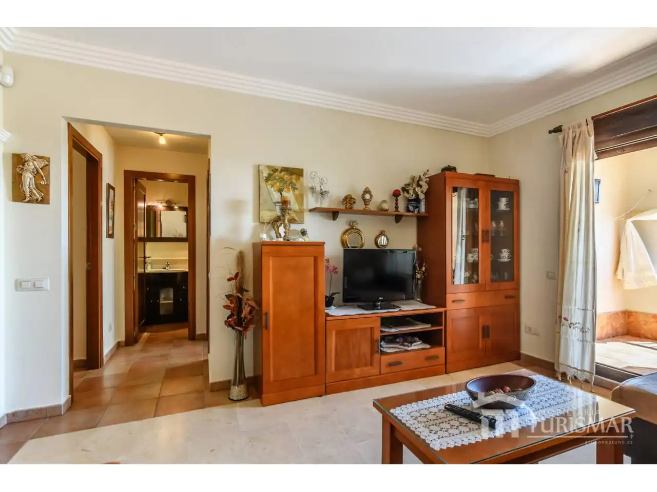 Sala de estar de Apartamento en venta en Ayamonte con Terraza, Amueblado y Piscina comunitaria