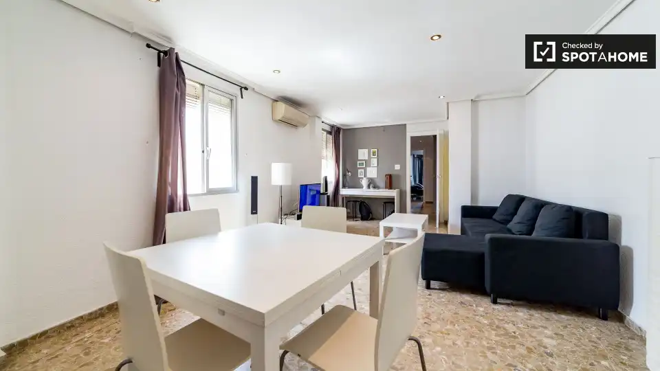 Sala de estar de Piso de alquiler en Xirivella con Aire acondicionado, Calefacción y Amueblado