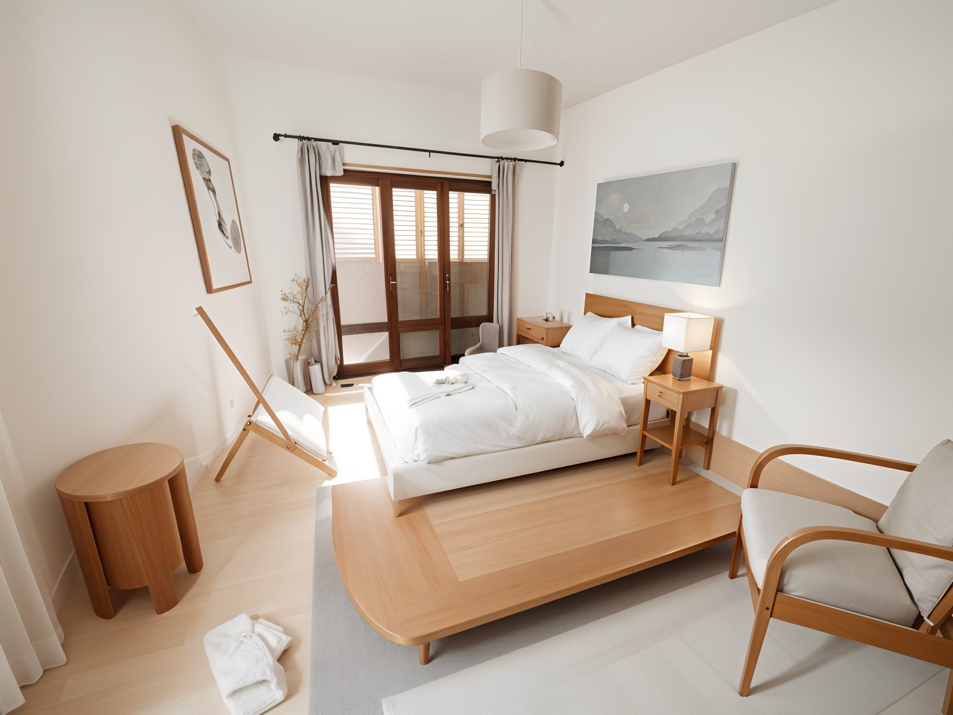 Bedroom of Single-family semi-detached for sale in Girona Capital  with Terrace and Balcony