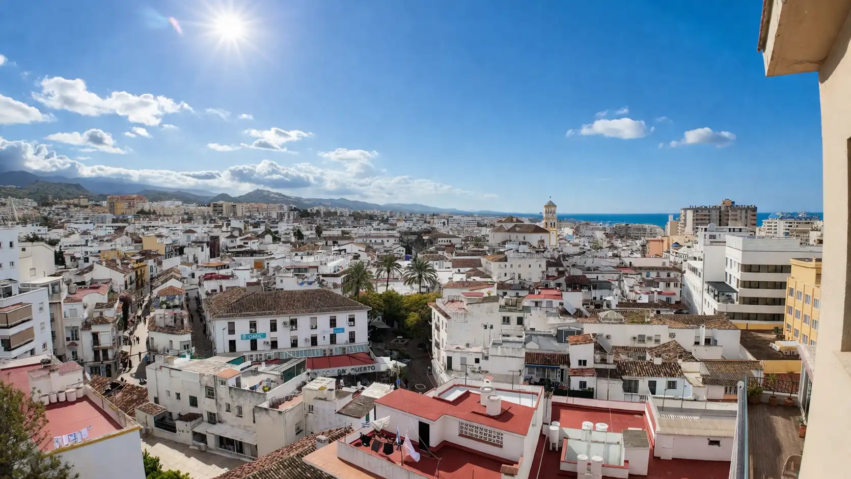 Außenansicht von Wohnungen zum Verkauf in Marbella mit Klimaanlage, Terrasse und Möbliert
