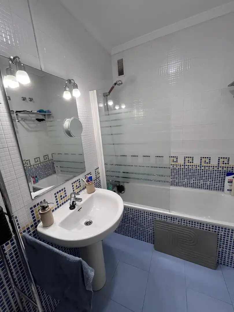 Bathroom of Apartments for rent in Roquetas de Mar  with Air Conditioner, Terrace and Furnished
