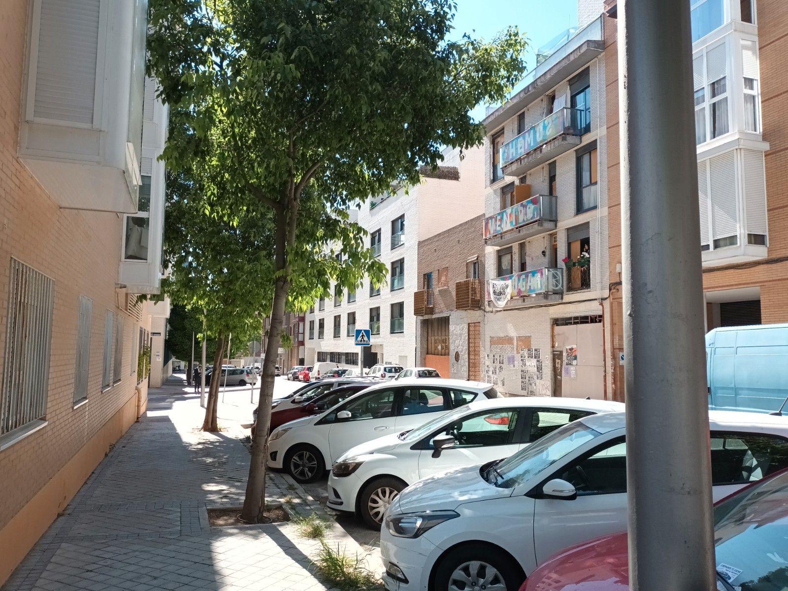 Exterior view of Single-family semi-detached for sale in  Madrid Capital