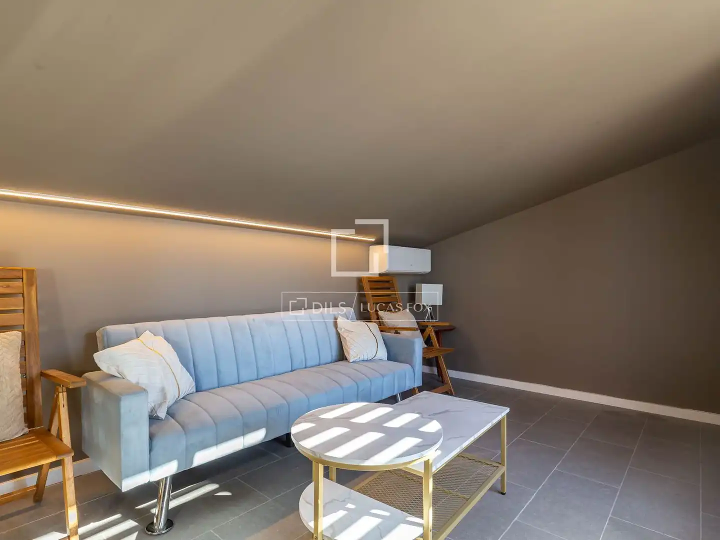 Sala de estar de Casa o chalet de alquiler en Esplugues de Llobregat con Aire acondicionado, Calefacción y Parquet