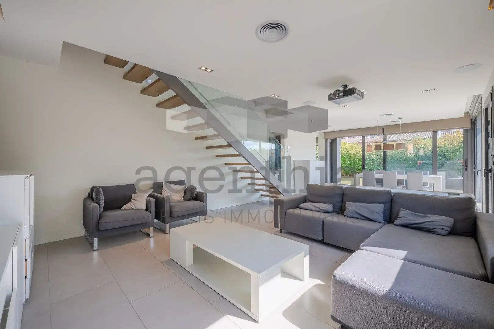 Living room of Houses for sale in Vilobí d'Onyar  with Heating, Storage room and Furnished