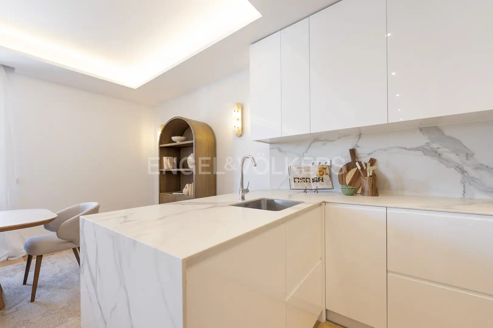 Küche von Wohnung zur Miete in Madrid mit Klimaanlage, Heizung und Möbliert