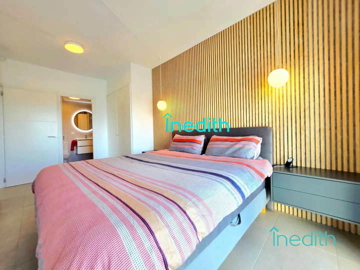 Schlafzimmer von Wohnung zum Verkauf in Calafell mit Klimaanlage, Privatgarten und Terrasse