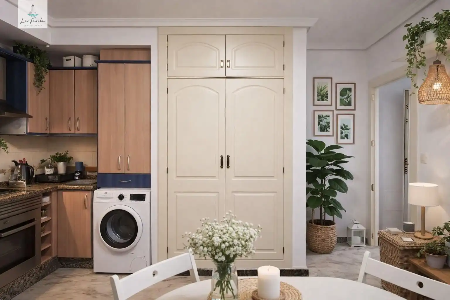 Cocina de Estudio en venta en Benalmádena con Aire acondicionado, Calefacción y Jardín privado