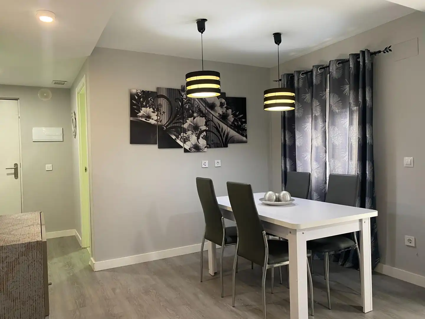 Comedor de Piso de alquiler en Alginet con Aire acondicionado, Amueblado y Balcón