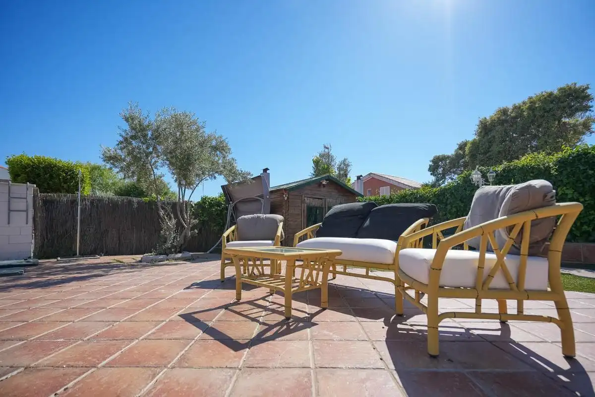 Terraza de Casa adosada en venta en Pioz con Aire acondicionado, Calefacción y Jardín privado