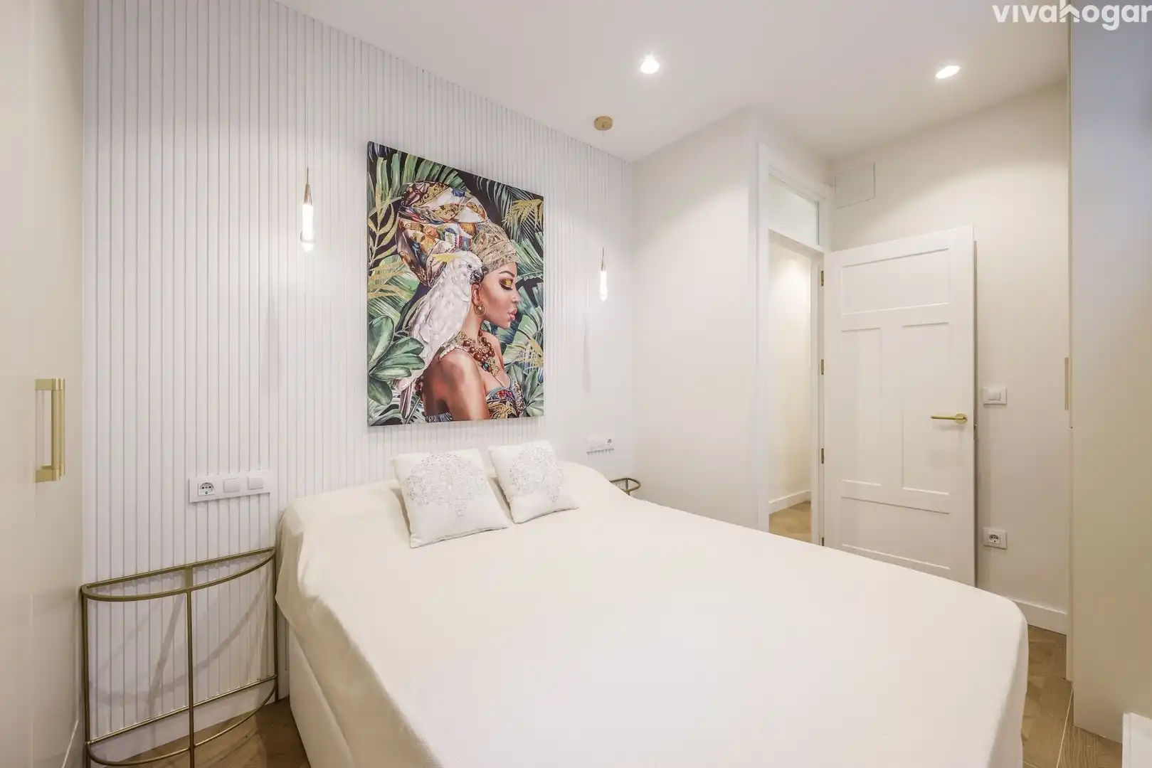 Bedroom of Flat for sale in Madrid  with Air Conditioner, Heating and Furnished