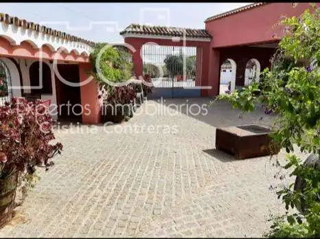 Vista exterior de Finca rústica en venta en Alcalá de Guadaira con Piscina y Amueblado