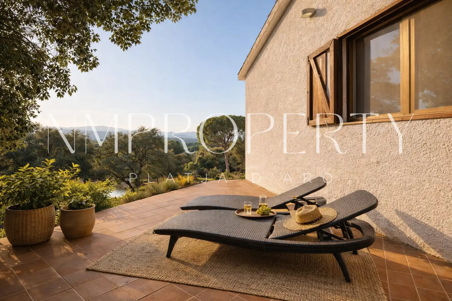 Terrassa de Casa o xalet en venda en Santa Cristina d'Aro amb Aire condicionat, Calefacció i Jardí privat