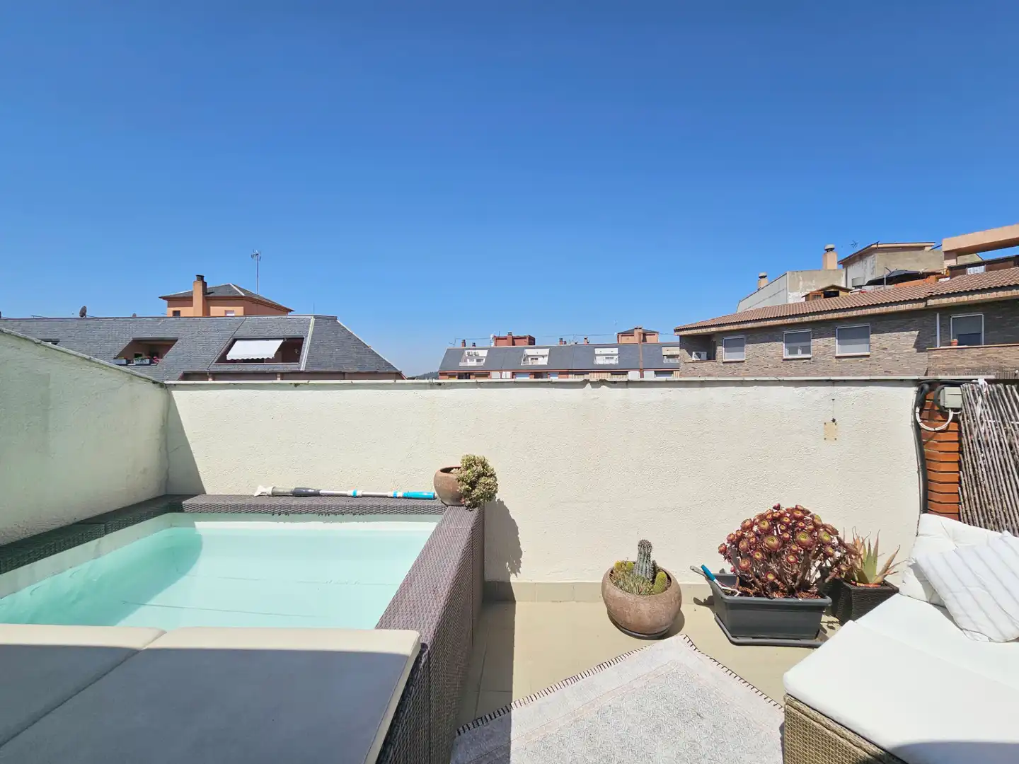Terrassa de Casa adosada en venda en Granollers amb Aire condicionat, Calefacció i Jardí privat