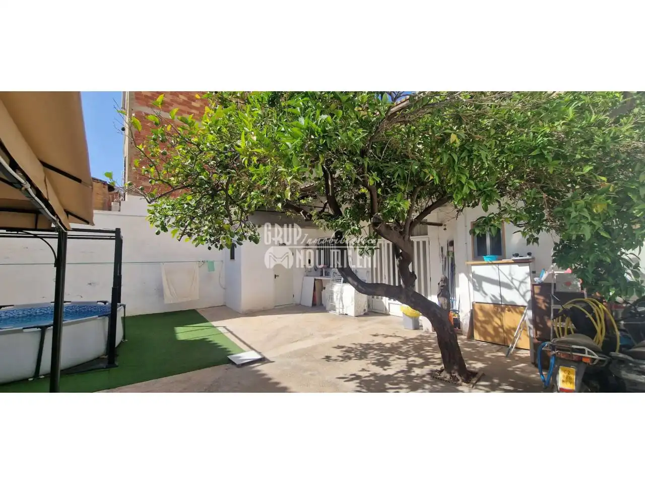 Vista exterior de Casa o chalet en venta en Massanassa con Aire acondicionado, Jardín privado y Terraza