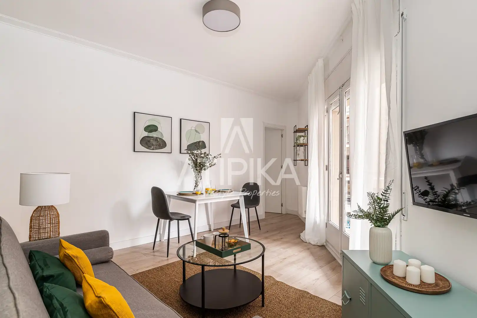 Bedroom of Flat for rent in Barcelona  with Air Conditioner, Heating and Parquet flooring