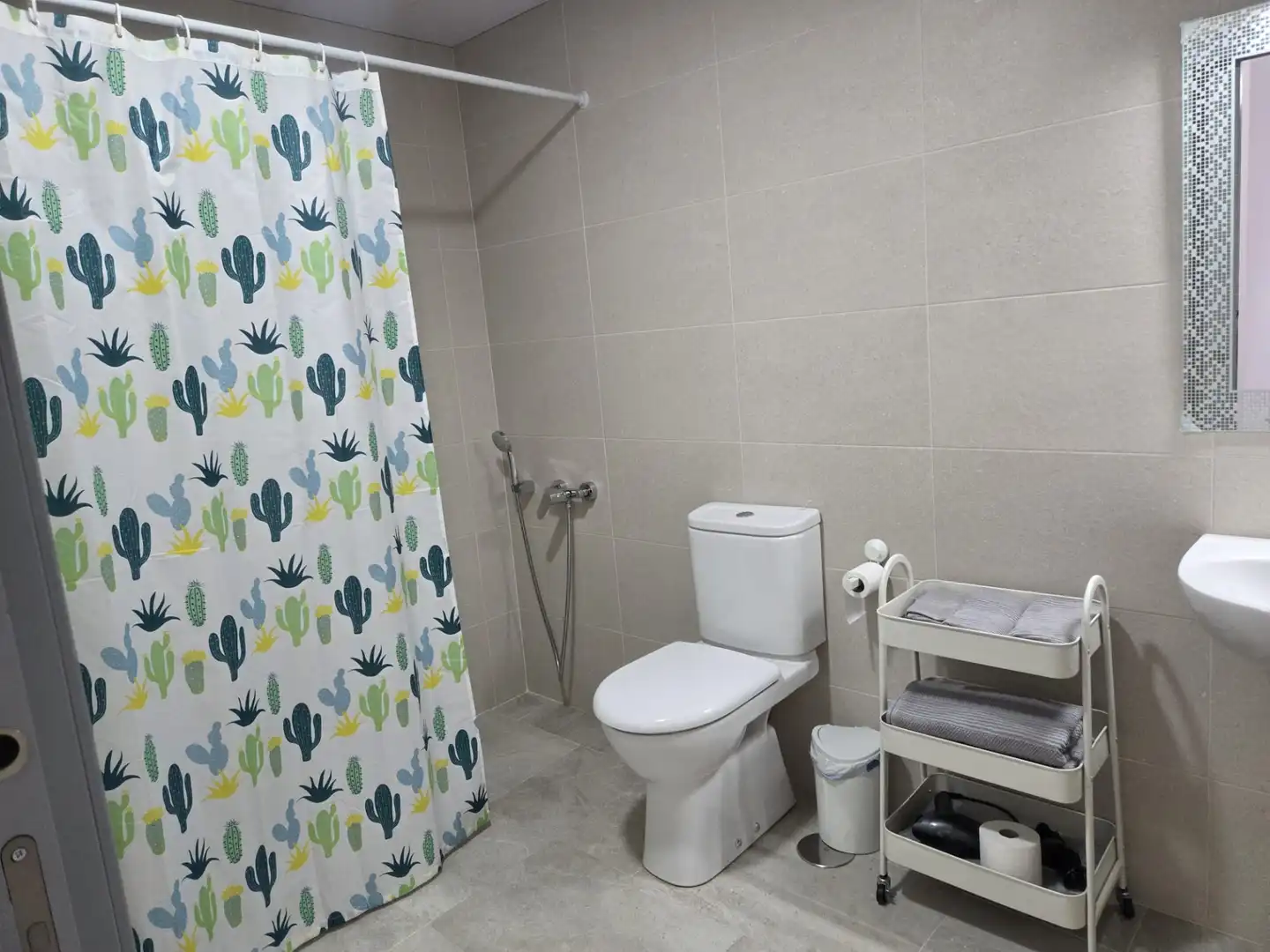 Bany de Apartament de lloguer en Málaga amb Aire condicionat, Parquet i Moblat
