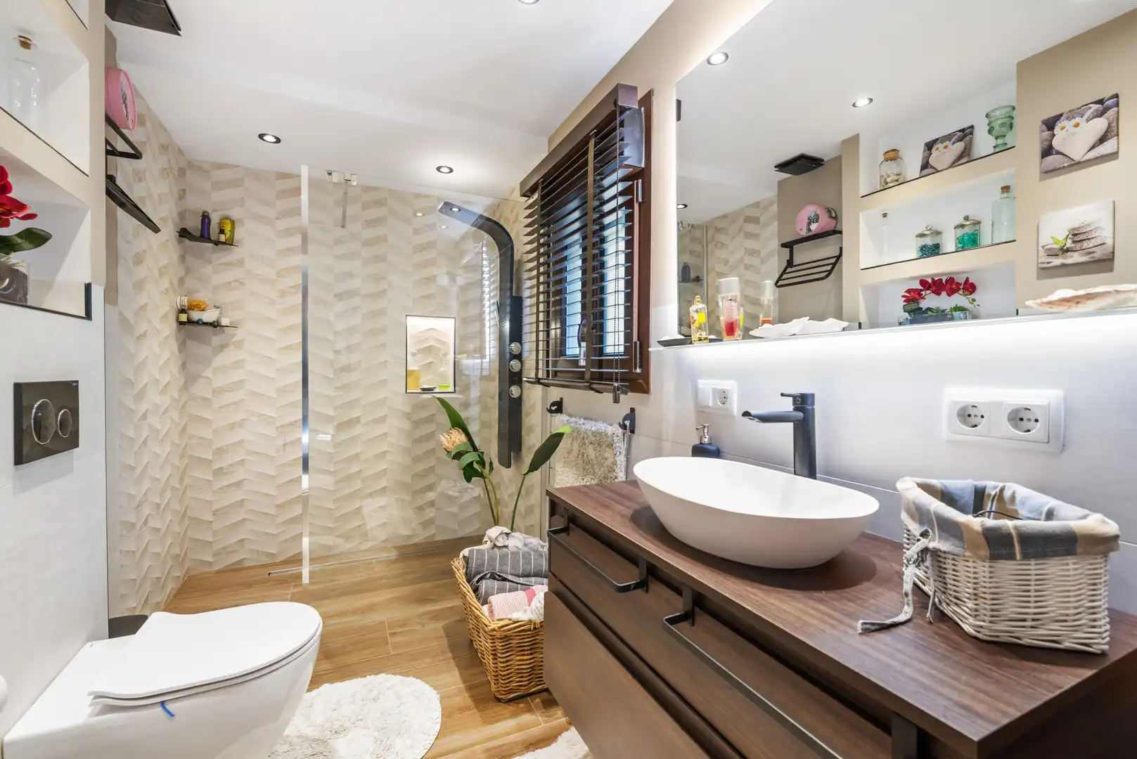 Badezimmer von Country house zum Verkauf in Calvià mit Klimaanlage, Heizung und Terrasse