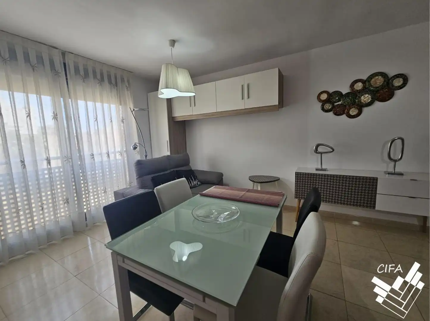 Living room of Flat for rent in Benicarló  with Air Conditioner, Heating and Furnished