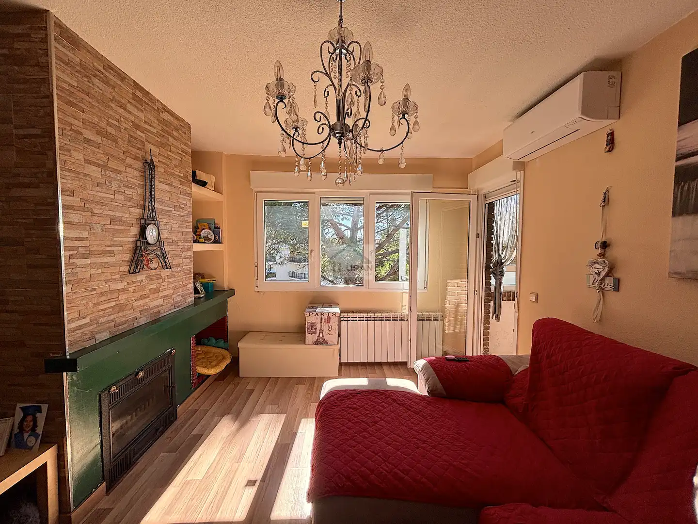 Sala de estar de Piso en venta en Collado Villalba con Aire acondicionado, Calefacción y Parquet