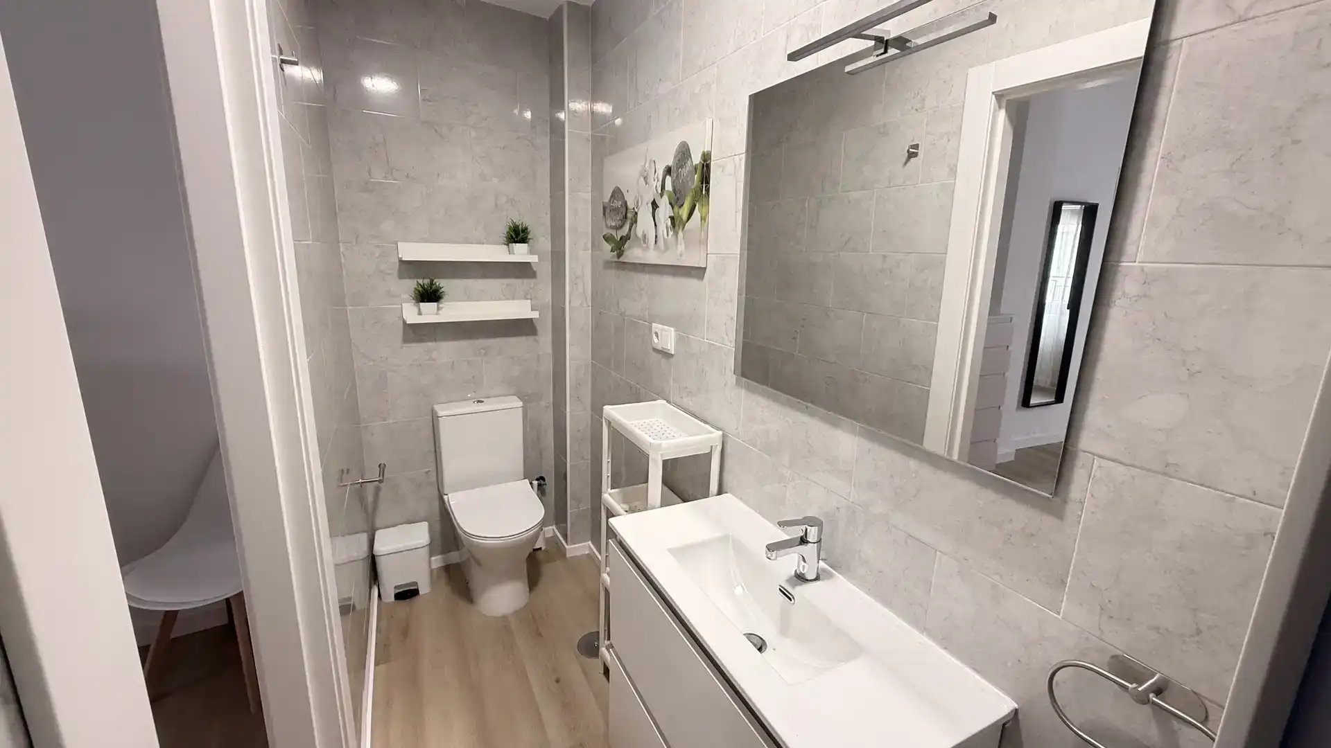 Bany de Apartament de lloguer en Molvízar amb Aire condicionat i Moblat