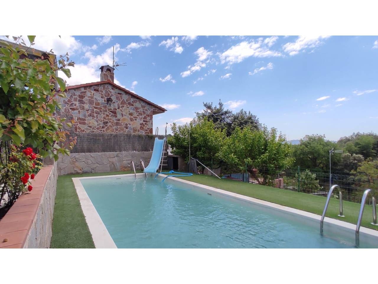 Swimming pool of House or chalet for sale in Sentmenat  with Heating, Private garden and Terrace