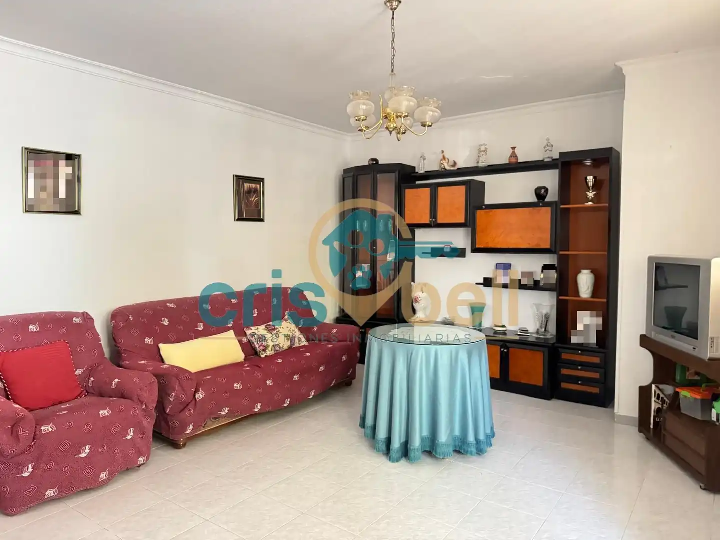 Sala de estar de Casa adosada en venta en Lorca con Aire acondicionado, Terraza y Amueblado