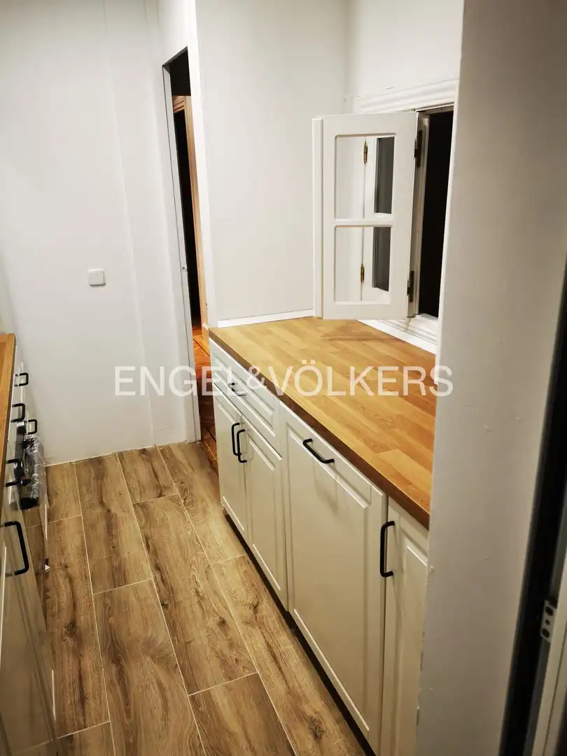 Kitchen of Flat for rent in Madrid  with Air Conditioner, Heating and Private garden