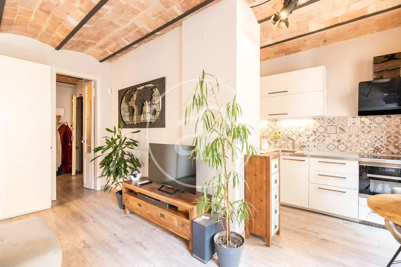 Sala de estar de Piso en venta en Barcelona con Aire acondicionado, Calefacción y Amueblado