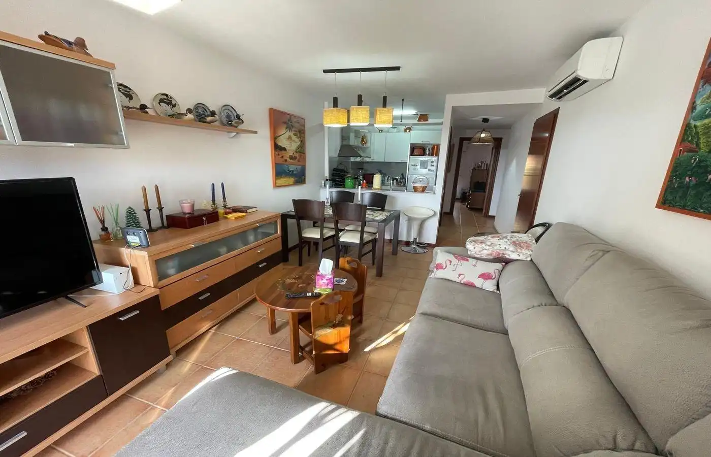 Sala de estar de Apartamento en venta en Amposta con Aire acondicionado, Calefacción y Terraza