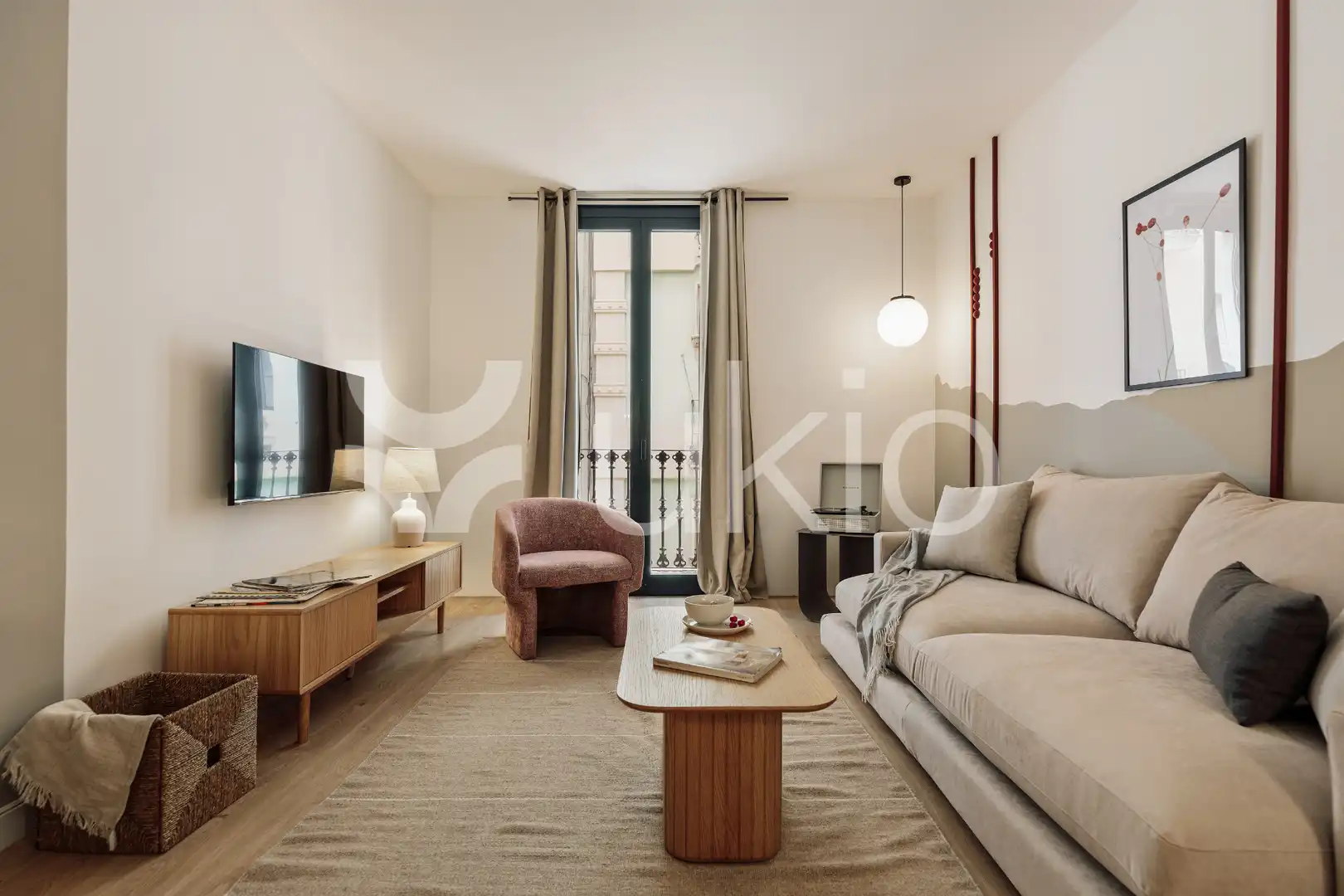 Living room of Apartments for rent in Barcelona  with Heating, Furnished and Oven