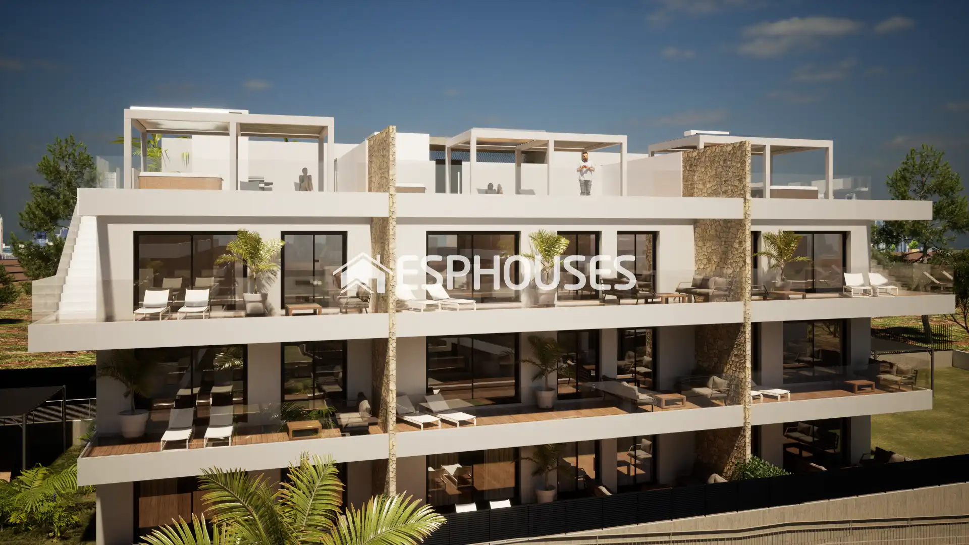 Exterior view of Ground floor for sale in La Nucia  with Air Conditioner, Swimming Pool and Community pool