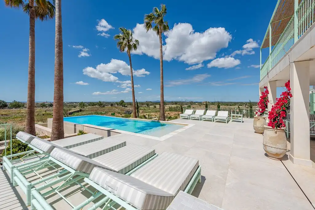 Terraza de Finca rústica en venta en Santanyí con Aire acondicionado, Calefacción y Jardín privado